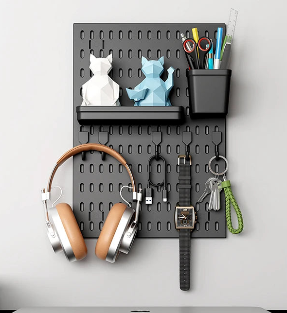 Le Kit d'Organisation Deskwave (Panneau Perforé & Accessoires)