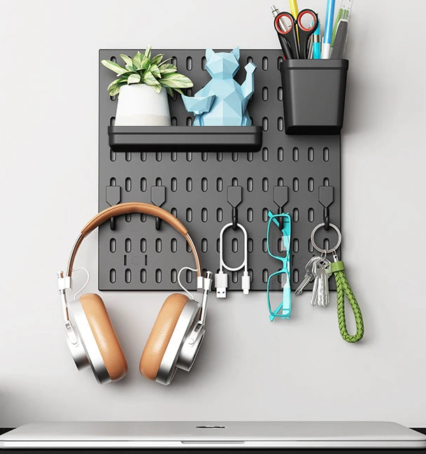 Le Kit d'Organisation Deskwave (Panneau Perforé & Accessoires)